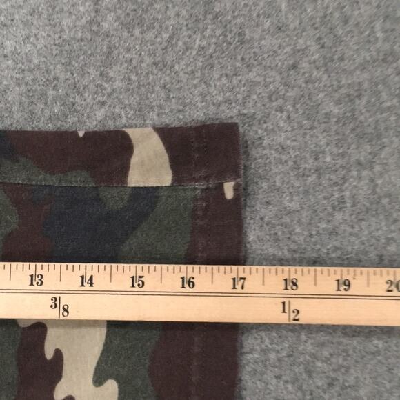 Simply‎ Basic Sz 4/5 Shirt Green Camo Long Sleeve Jersey Tee 100% Cotton - Picture 9 of 9